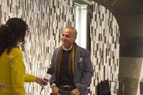 A-cero diseña el stand de la colección Spirit para el showroom de Porcelanosa en Vila-real, Valencia.