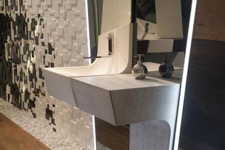 A-cero diseña el stand de la colección Spirit para el showroom de Porcelanosa en Vila-real, Valencia.