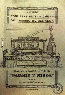 Benalúa 1928, primera Foguera vencedora