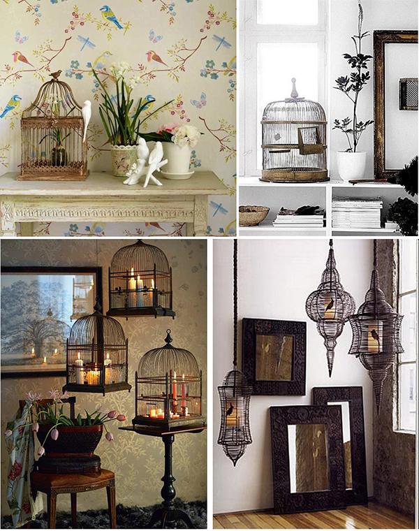 Decoración con jaulas