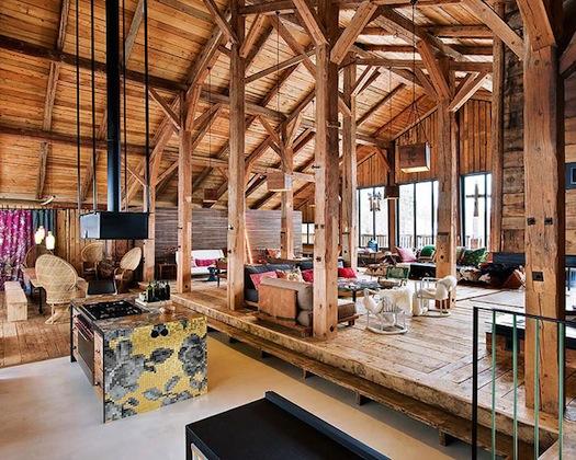 Un chalet bohemio en los Alpes franceses