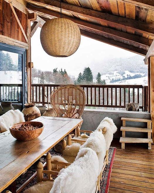 Un chalet bohemio en los Alpes franceses