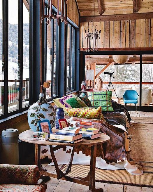 Un chalet bohemio en los Alpes franceses