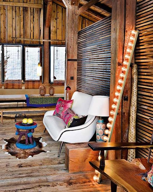Un chalet bohemio en los Alpes franceses