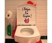 La tapa del baño