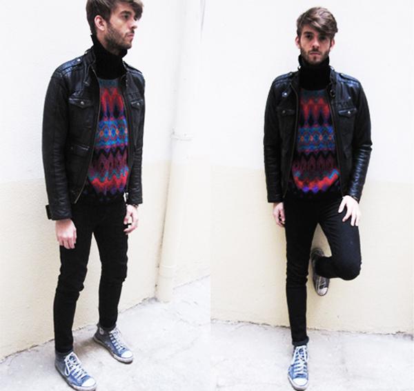 This is an outfit: Leather & Wool