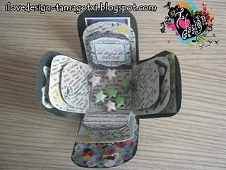 Caja Scrapbook para San Valentín