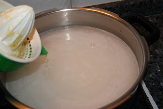 Alcachofas a la veloute con jamon