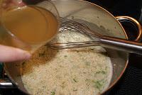 Alcachofas a la veloute con jamon