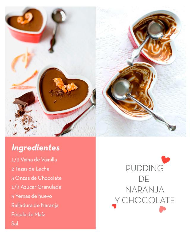 puddingchocolate Pudding de chocolate para San Valentín