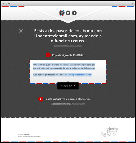 Utiliza la firma de tu correo electrónico para ser más solidario: nace Postdata Project.