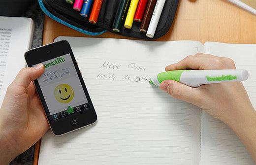 Bolígrafo que vibra cuando cometes un error