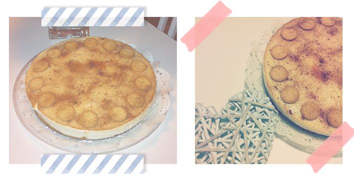 Tarta de mousse de natillas