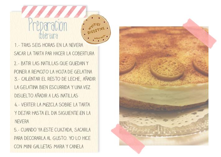 Tarta de mousse de natillas