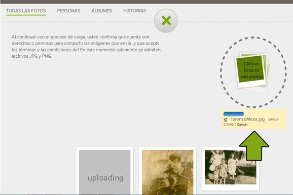 upload photo familysearch