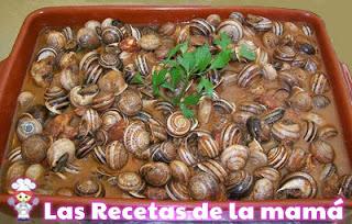Receta de Caracoles en salsa