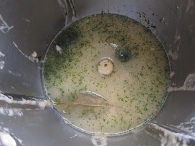 Bacalao en salsa verde de gambas