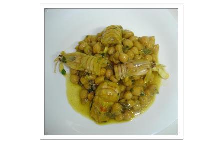 Garbanzos con galeras