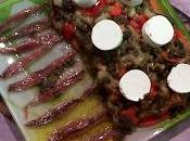Escalibada rulo cabra anchoas
