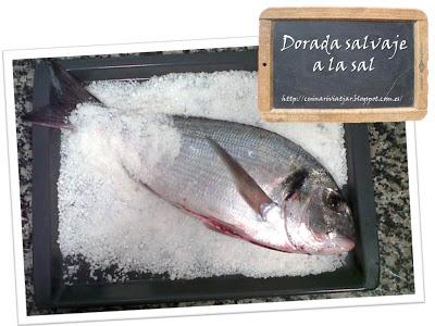 Dorada salvaje a la sal