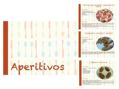 Trabajo de grado. Fichas de recetas de cocina.