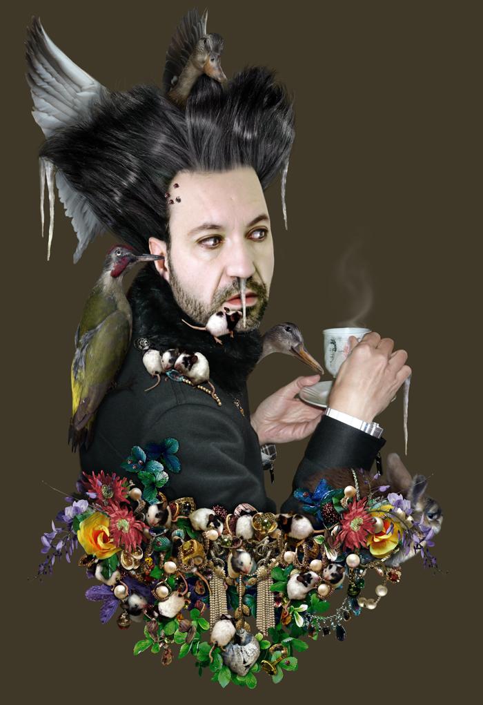 Tea time. Fotomontaje.