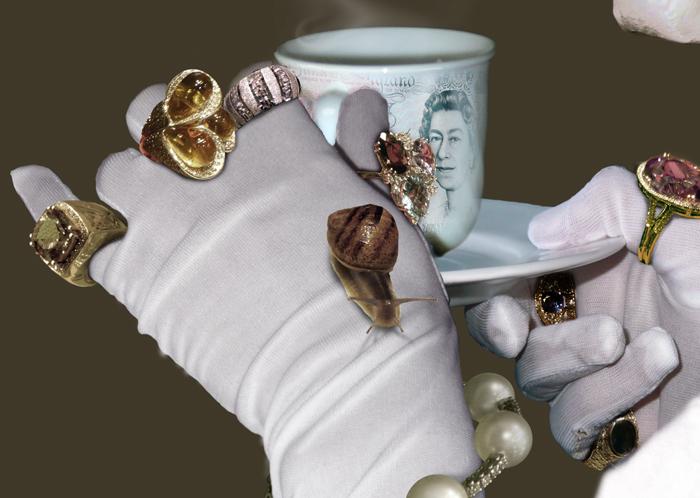 Tea time. Fotomontaje.