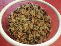 Arroz salvaje y mezcla con setas shitake y champiñones