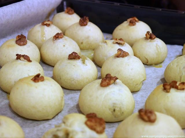 Panecillos de roquefort y nueces
