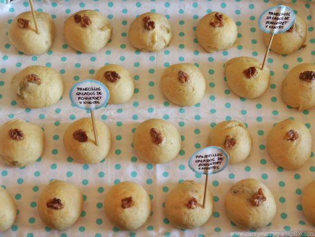 Panecillos de roquefort y nueces