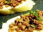 Canapé carne picada estilo William Wongso