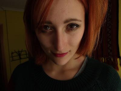 The make-up she did to me