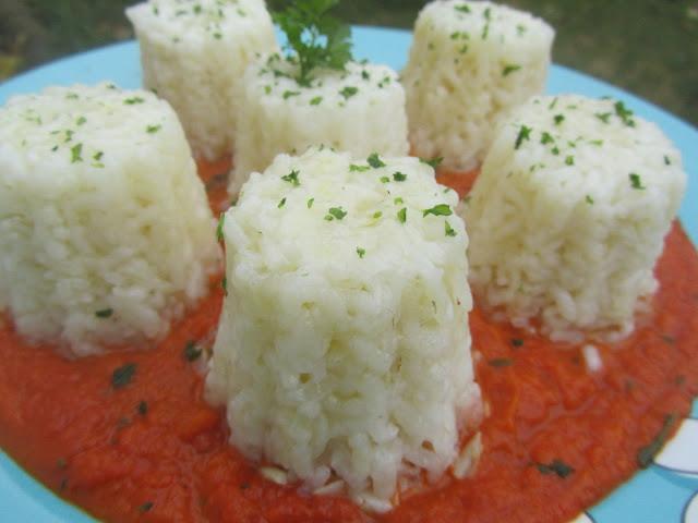 Arroz blanco con tomate expres