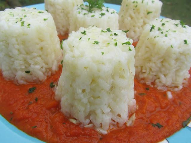 Arroz blanco con tomate expres