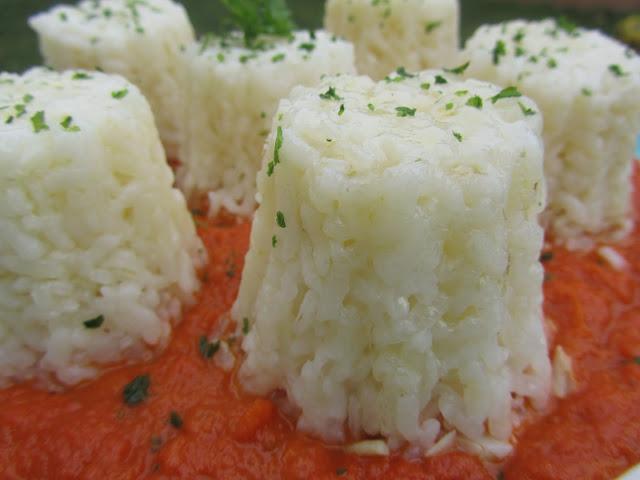 Arroz blanco con tomate expres