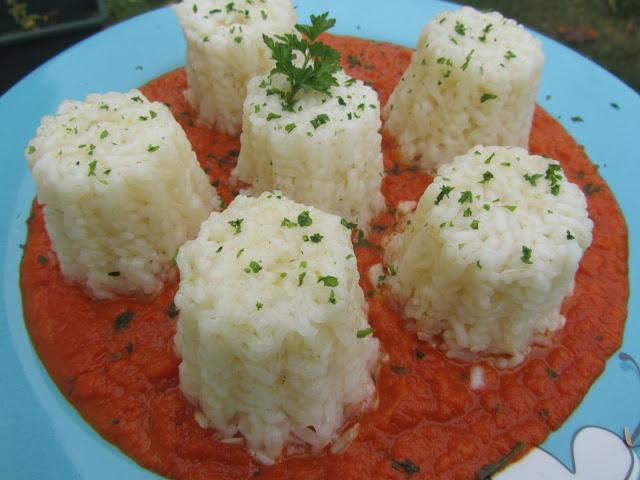 Arroz blanco con tomate expres