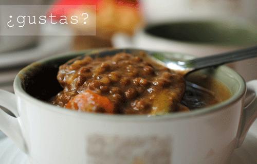 Lentejas estofadas con verduras [de la mia mamma]