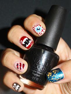 IDEAS PARA HALLOWEEN, UÑAS TERRORIFICAS