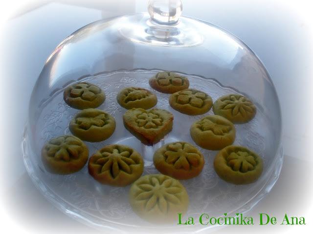 Galletas de guisante verde