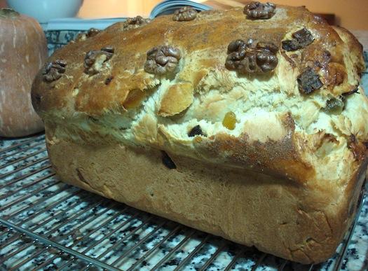 Julekage danés: pan dulce con frutas