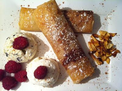 Rollitos Brick De Manzana Con Naranja Y Canela