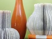 Vamos hacer jarrón decorativo libro viejo