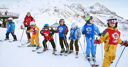 esquiar con niños