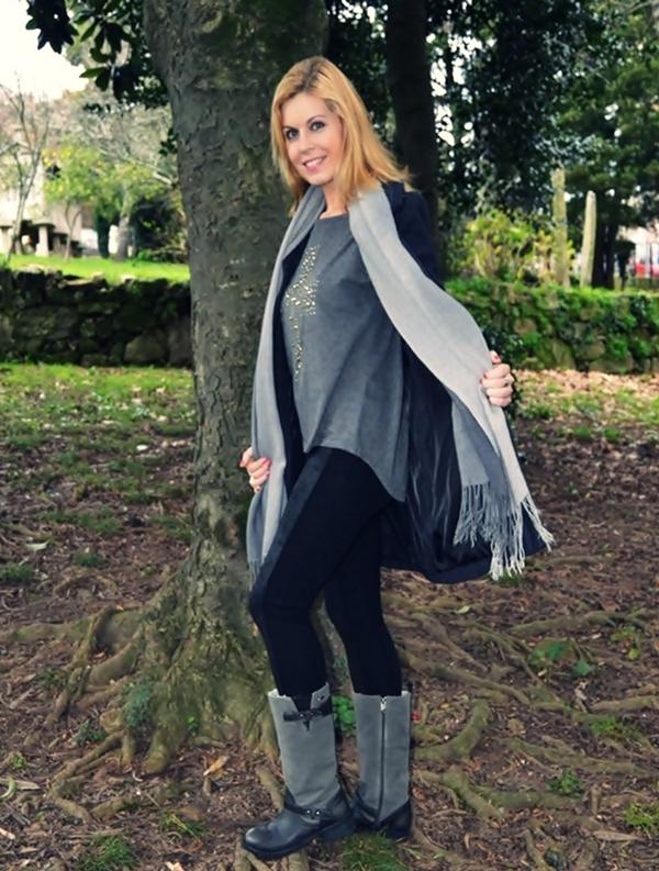 Studded Grey Sweater