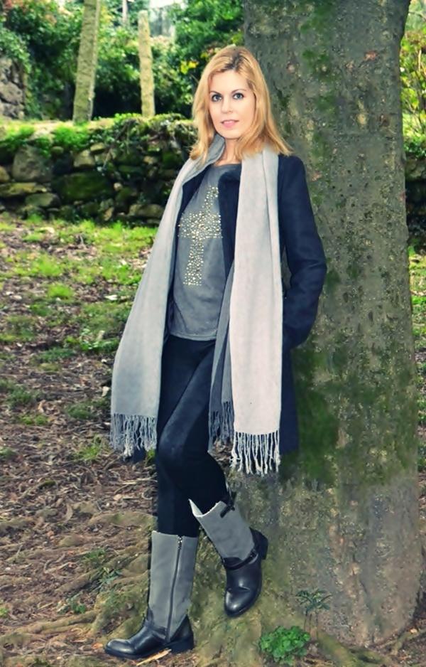 Studded Grey Sweater