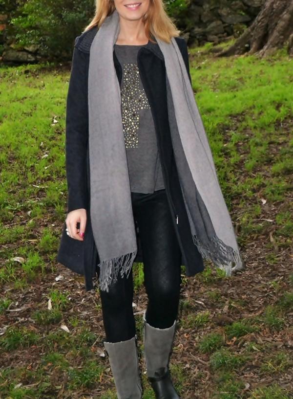 Studded Grey Sweater