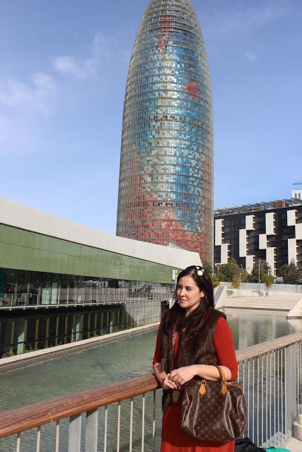 Look 080 Barcelona - Maroon Fur Vest
