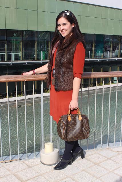 Look 080 Barcelona - Maroon Fur Vest