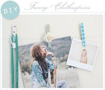 Decora las pinzas de la ropa