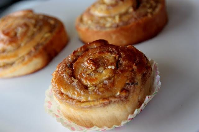 Rolls de canela y manzanas ( cinnamon apple rolls) Rulli - Bullar